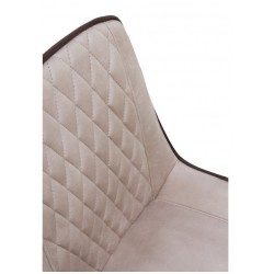 SILLÓN GIRATORIO TAPIZADO MODELO MAURO PATAS METALICAS TERCIOPELO AZUL