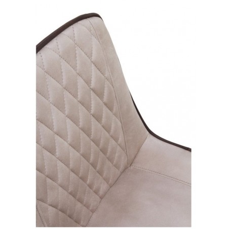 SILLÓN GIRATORIO TAPIZADO MODELO MAURO PATAS METALICAS TERCIOPELO AZUL
