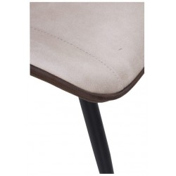 SILLÓN GIRATORIO TAPIZADO MODELO MAURO PATAS METALICAS TERCIOPELO AZUL