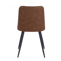 SILLÓN GIRATORIO TAPIZADO MODELO MAURO PATAS METALICAS TERCIOPELO AZUL