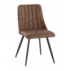 SILLÓN GIRATORIO TAPIZADO MODELO MAURO PATAS METALICAS TERCIOPELO AZUL