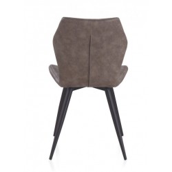 SILLÓN GIRATORIO TAPIZADO MODELO MAURO PATAS METALICAS TERCIOPELO AZUL