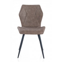 SILLÓN GIRATORIO TAPIZADO MODELO MAURO PATAS METALICAS TERCIOPELO AZUL