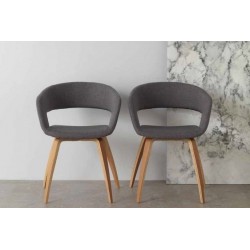 SILLÓN GIRATORIO TAPIZADO MODELO MAURO PATAS METALICAS TERCIOPELO AZUL