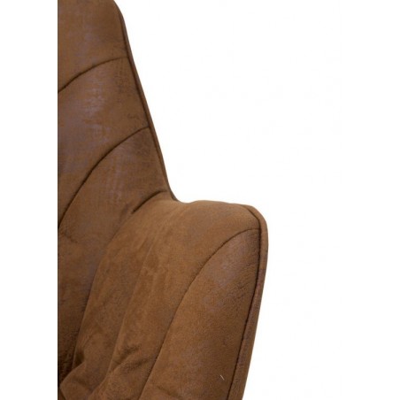 SILLÓN GIRATORIO TAPIZADO MODELO MAURO PATAS METALICAS TERCIOPELO AZUL