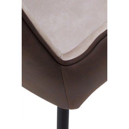 SILLÓN GIRATORIO TAPIZADO MODELO MAURO PATAS METALICAS TERCIOPELO AZUL