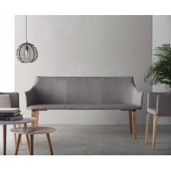 SILLÓN GIRATORIO TAPIZADO MODELO MAURO PATAS METALICAS TERCIOPELO AZUL