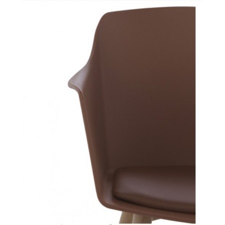 SILLÓN GIRATORIO TAPIZADO MODELO MAURO PATAS METALICAS TERCIOPELO AZUL