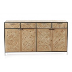 APARADOR 3 PUERTAS 3 CAJONES MODELO DISSET MADERA DE ACACIA 160x105