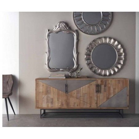APARADOR 3 PUERTAS 3 CAJONES MODELO DISSET MADERA DE ACACIA 160x105
