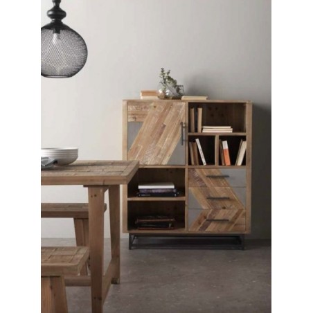 APARADOR 3 PUERTAS 3 CAJONES MODELO DISSET MADERA DE ACACIA 160x105