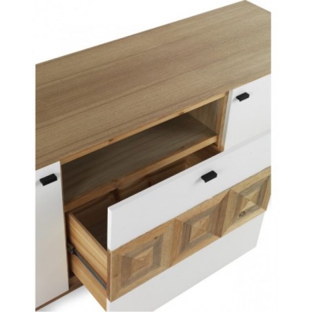 Composicion ARGOTES en color sable / blanco de 290,2 x 190,5 x 39,9 cm