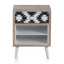 MESITA 3 CAJONES MADERA DE ABETO MODELO BLACK 48X35X64