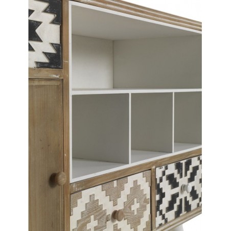COMODA / APARADOR MADERA DE ABETO MODELO BLACK 107X35,5X81