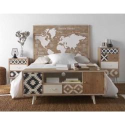 COMODA / APARADOR MADERA DE ABETO MODELO BLACK 107X35,5X81