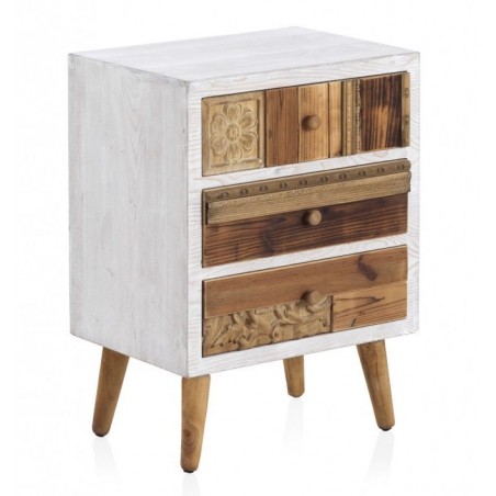 APARADOR 3 PUERTAS 3 CAJONES MODELO DISSET MADERA DE ACACIA 160x105