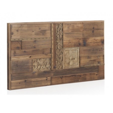 CABECERO MADERA DE ABETO RECUPERADA MODELO LISBOA 110X60
