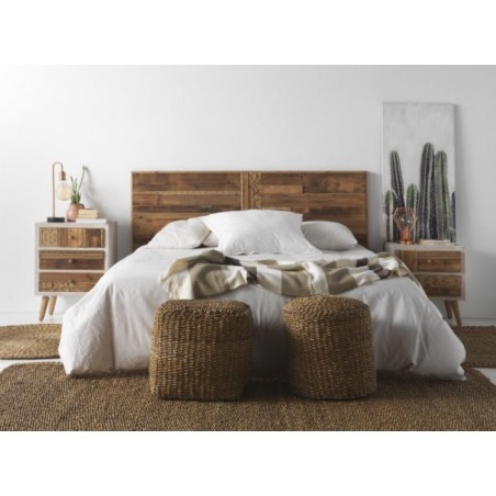 CABECERO MADERA DE ABETO RECUPERADA MODELO LISBOA 110X60