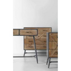 MESITA 3 CAJONES  MADERA DE ABETO MODELO BUDAPES  40X35X67