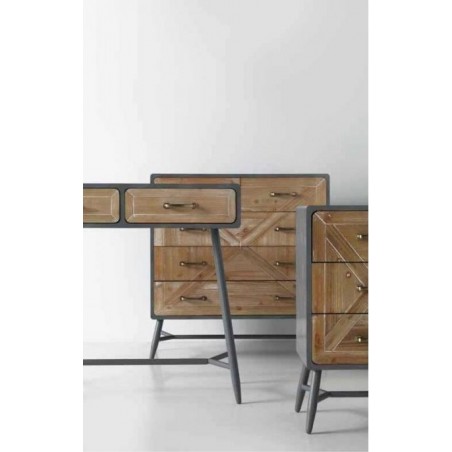 MESITA 3 CAJONES  MADERA DE ABETO MODELO BUDAPES  40X35X67