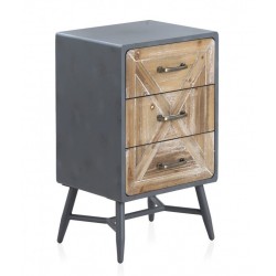 MESITA 3 CAJONES  MADERA DE ABETO MODELO BUDAPES  40X35X67
