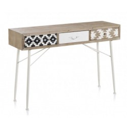 MESITA 3 CAJONES  MADERA DE ABETO MODELO BUDAPES  40X35X67