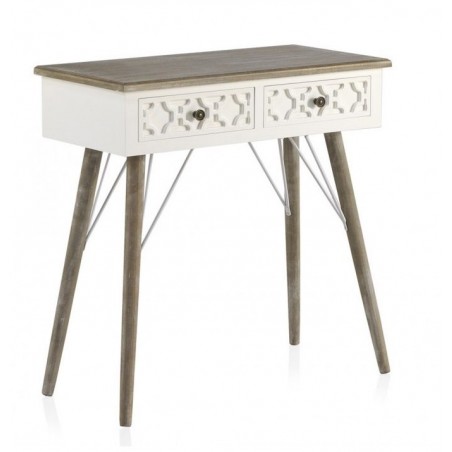 MESITA 3 CAJONES  MADERA DE ABETO MODELO BUDAPES  40X35X67