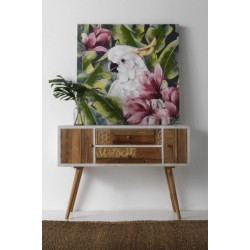 MESITA 3 CAJONES  MADERA DE ABETO MODELO BUDAPES  40X35X67