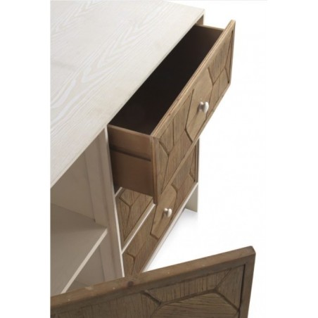 COMODA 1 PUERTA Y 3 CAJONES MADERA DE FRESNO MODELO BEEN 105X40X80