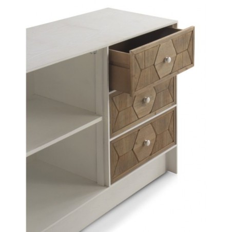 COMODA 1 PUERTA Y 3 CAJONES MADERA DE FRESNO MODELO BEEN 105X40X80