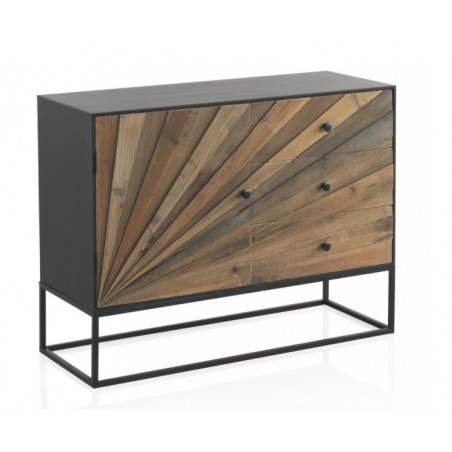 APARADOR 3 PUERTAS 3 CAJONES MODELO DISSET MADERA DE ACACIA 160x105