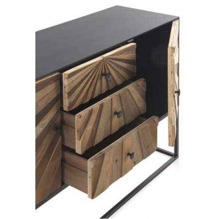 APARADOR 3 PUERTAS 3 CAJONES MODELO DISSET MADERA DE ACACIA 160x105