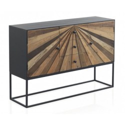 APARADOR 3 PUERTAS 3 CAJONES MODELO DISSET MADERA DE ACACIA 160x105