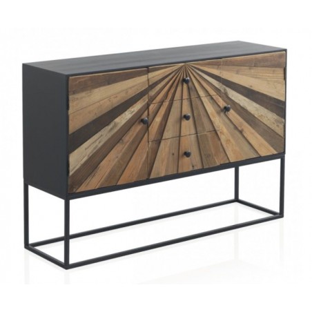 APARADOR 3 PUERTAS 3 CAJONES MODELO DISSET MADERA DE ACACIA 160x105