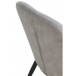 SILLA TAPIZADA GRIS OSCURO MODELO ARIF 48X59X93