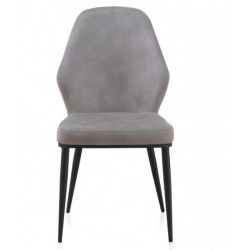 SILLA TAPIZADA GRIS OSCURO MODELO ARIF 48X59X93