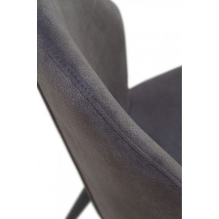 SILLA TAPIZADA GRIS OSCURO MODELO ARIF 48X59X93