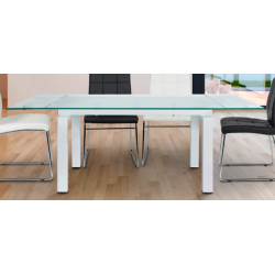 Mesa Salón/Comedor Extensible Girona - Color Blanco - 140/200x76