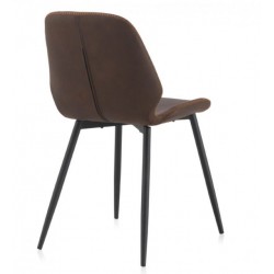 SILLÓN GIRATORIO TAPIZADO MODELO MAURO PATAS METALICAS TERCIOPELO AZUL