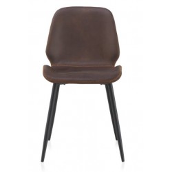 SILLÓN GIRATORIO TAPIZADO MODELO MAURO PATAS METALICAS TERCIOPELO AZUL