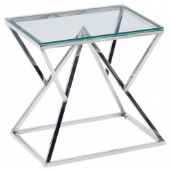 MESA AUXILIAR KOPS CRISTAL TEMPLADO 60x50