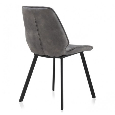 SILLÓN GIRATORIO TAPIZADO MODELO MAURO PATAS METALICAS TERCIOPELO AZUL
