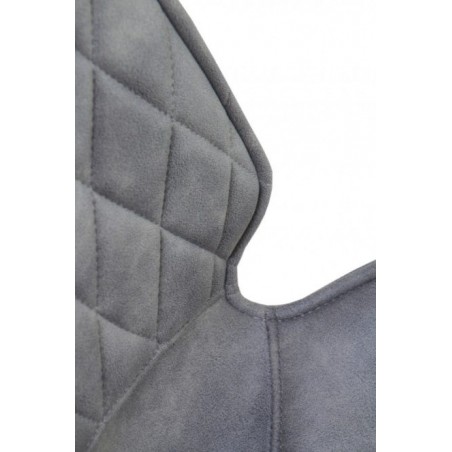 SILLÓN GIRATORIO TAPIZADO MODELO MAURO PATAS METALICAS TERCIOPELO AZUL