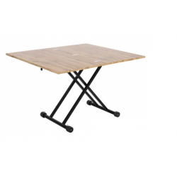MESA CENTRO REGULABLE TAMES VINILO SIMIL MADERA 110-114x39-75