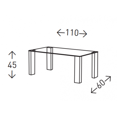 MESA DE CENTRO VALL ROBLE 110X45