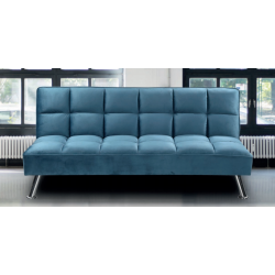 SOFÁ CAMA ROMEO TERCIOPELO AZUL