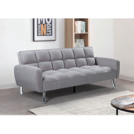 SOFÁ CAMA ROMEO BRAZOS GRIS CLARO