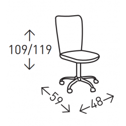SILLA OFICINA ERGONÓMICA MODELO MASTER NEGRO