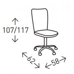 SILLA OFICINA ERGONÓMICA MODELO MALLA NEGRO