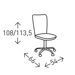SILLA OFICINA ERGONÓMICA MODELO TARA ALTA BLANCO